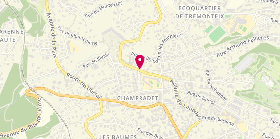 Plan de BOURACHOT Elodie, 84 Avenue du Limousin, 63100 Clermont-Ferrand