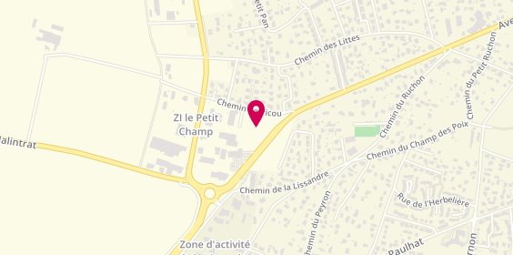 Plan de DEGACHE Antonin, 2 Rue Alice Ferrieres, 63430 Pont-du-Château