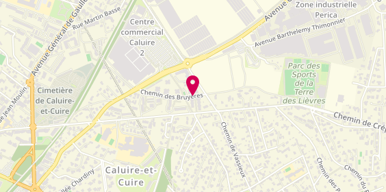 Plan de ALARDIN Justine, 323 Chemin des Bruyeres, 69300 Caluire-et-Cuire