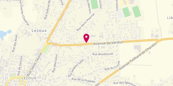 Plan de AIGUEBONNE Jean Eric, 70 Avenue de Verdun, 63190 Lezoux