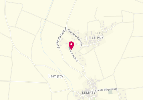 Plan de DELORME Dominique, 8 Route du Puy, 63190 Lempty