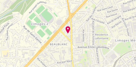 Plan de BACH Bertrand, 8 Rue de Poitiers, 87100 Limoges