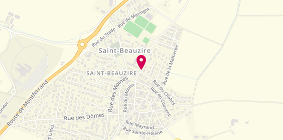 Plan de SAUVADET Alizée, 6 Bis Rue du Pont 9, 63360 Saint-Beauzire