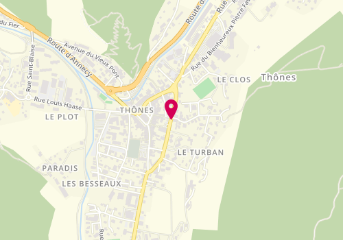 Plan de LEBEAU Maïwenn, 1 Rue de la Tournette, 74230 Thônes