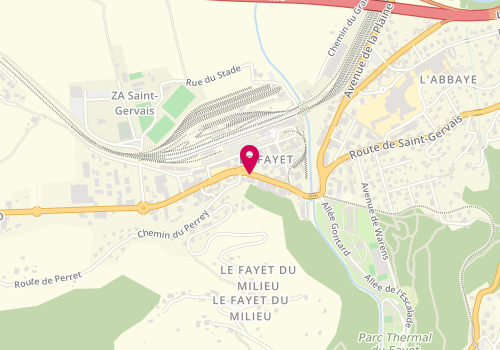 Plan de GRIMONT Pauline, 317 Avenue de Geneve, 74170 Saint-Gervais-les-Bains