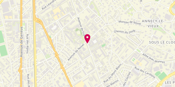 Plan de CHAMBELLANT Véronique, 80 Avenue de France, 74000 Annecy