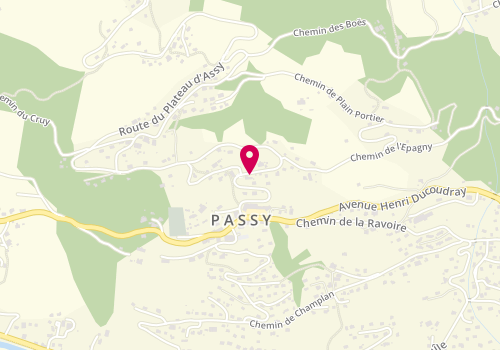 Plan de GUILLEMAUD-DUCROQUET Xavier, 312 Route du Plateau d'Assy, 74190 Passy