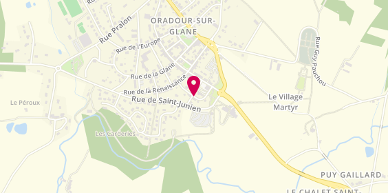 Plan de BOSSELUT Stéphanie, 21 Rue des Hortilliers, 87520 Oradour-sur-Glane