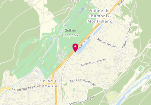 Plan de POROT Floriane, 366 Route des Lacs, 74400 Chamonix-Mont-Blanc
