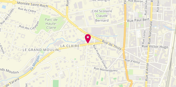 Plan de Centre Kiné Santé Caladois, 182 Rue de Tarare, 69400 Villefranche-sur-Saône