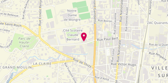 Plan de JACQUEMIN-MARTIN Maud, 124 Rue Philippe Heron, 69400 Villefranche-sur-Saône