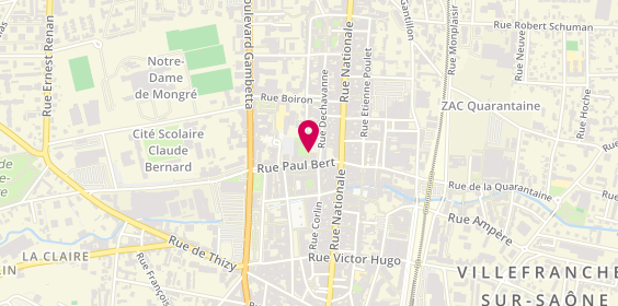 Plan de BESSON Anne, 88 Rue Paul Bert, 69400 Villefranche-sur-Saône