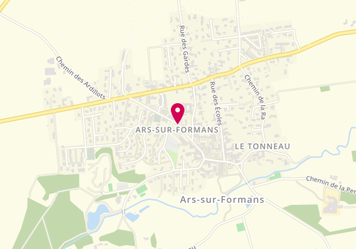 Plan de THORAL RIGAL Sandrine, 277 Rue Jean-Marie Vianney, 01480 Ars-sur-Formans