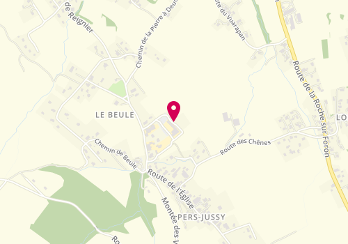 Plan de HERVE Gwenn, 55 Chemin des Ecoles, 74930 Pers-Jussy