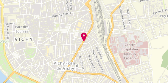 Plan de GIBERNON Jérémy, 62 Avenue des Celestins, 03200 Vichy