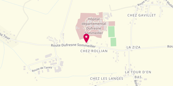 Plan de BEGHDADI Faïza, 498 Route Dufresne Sommeiller, 74250 La Tour