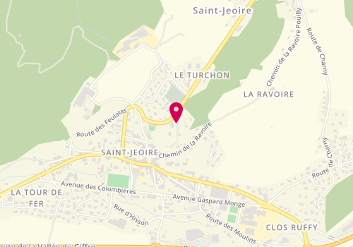 Plan de CATTEAU Anthony, 72 Chemin de Belensol, 74490 Saint-Jeoire