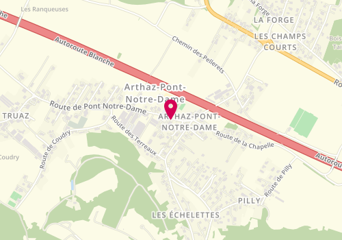 Plan de SIMON Amandine, 79 Route de Pont Notre Dame, 74380 Arthaz-Pont-Notre-Dame
