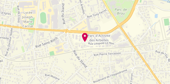 Plan de BARRAL Clémence, 554 Rue Leopold le Hon, 01000 Bourg-en-Bresse