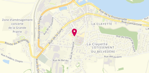 Plan de Cabinet Coffe-Gelin, 19 Rue de l'Hôpital, 71800 La Clayette