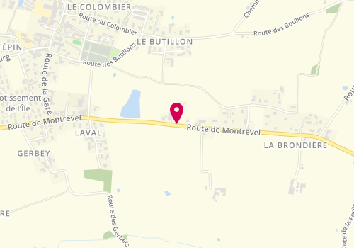Plan de PERRIER Mélanie, 298 Route de Montrevel, 01380 Bâgé-Dommartin
