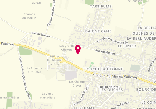 Plan de GOURAUD Laurie, 3 Rue des Iris, 79460 Magné