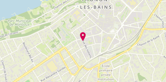 Plan de RICARD Raphaël, 1 Rue des Italiens, 74200 Thonon-les-Bains