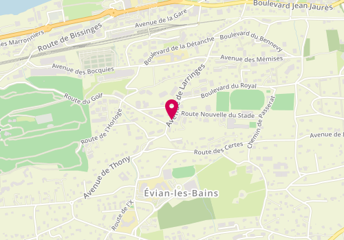 Plan de DAHLER Céline, 44 Avenue de Larringes, 74500 Évian-les-Bains