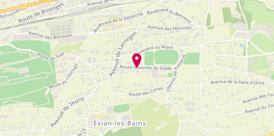 Plan de DUFOUR Valérie, 10 Nouvelle Route du Stade, 74500 Évian-les-Bains