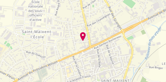 Plan de ESCARBELT-TINGRY Nathalie, 8 Rue Villon, 79400 Saint-Maixent-l'École