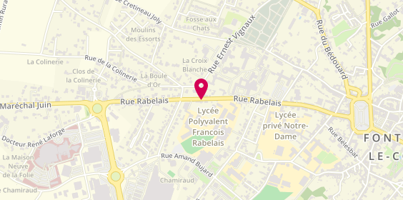 Plan de BOURDILLON Alice, 55 Rue Rabelais, 85200 Fontenay-le-Comte