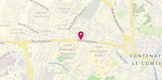 Plan de POP Laura, 40 Rue Rabelais, 85201 Fontenay-le-Comte