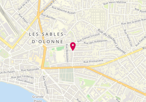Plan de SPINA-BRION Géraldine, 42 Rue de Bel Air, 85100 Les Sables-d'Olonne