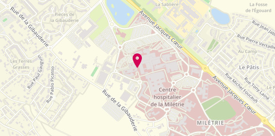 Plan de DE BOISVILLIERS Estelle, 2 Rue de la Miletrie, 86021 Poitiers