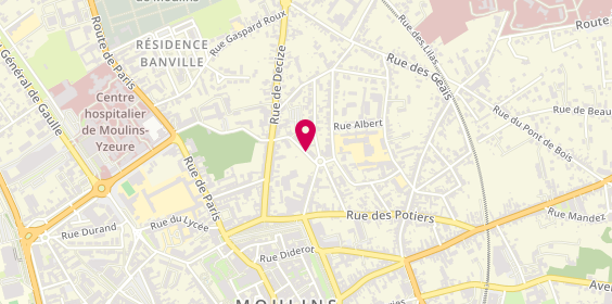 Plan de NICOLAS Jean Christophe, 14 Rue de Vigenere, 03000 Moulins