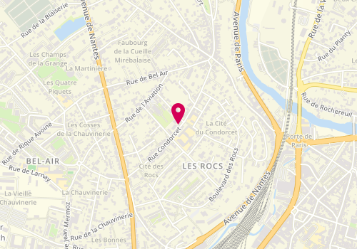 Plan de NONNET Alice, 50 Rue Condorcet, 86000 Poitiers