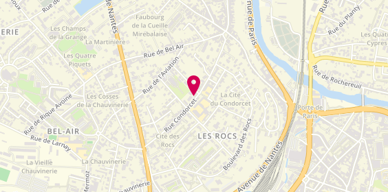 Plan de LE CHARPENTIER Eric, 50 Rue Condorcet, 86000 Poitiers