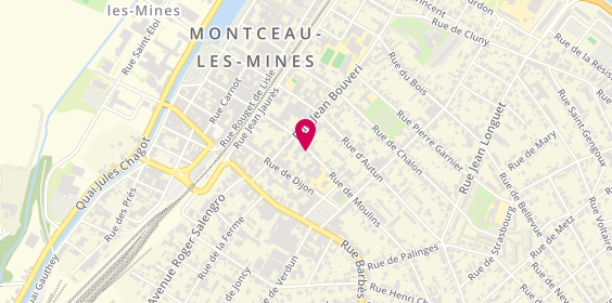 Plan de SANCHEZ Pierre, 22 Rue de Moulins, 71300 Montceau-les-Mines