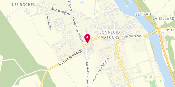 Plan de BOURDEREAU Bénédicte, 21 Rue de Saintonge, 86210 Bonneuil-Matours