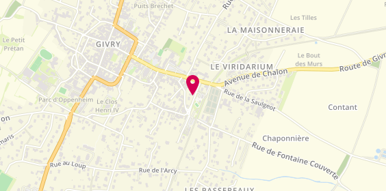 Plan de BOUTINARD Roger, 9 Rue de la Gare, 71640 Givry