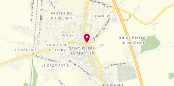 Plan de MARTINIE Quentin, 9 Place de la Republique, 58240 Saint-Pierre-le-Moûtier