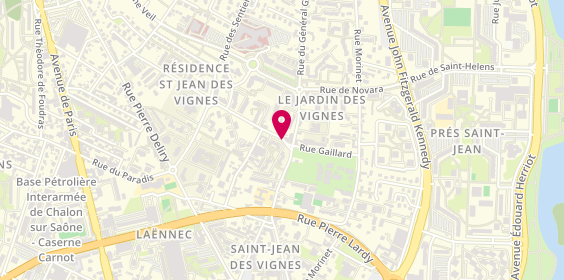 Plan de BEHAEGEL Anne Lise, 2 Rue Lieutenant Andre, 71100 Chalon-sur-Saône