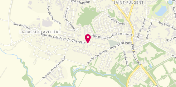 Plan de TRICOT Chantal, 14 Rue General Charette, 85250 Saint-Fulgent