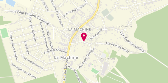 Plan de DAVENNE Bruno, 9 Rue Paul et Auguste Couture, 58260 La Machine