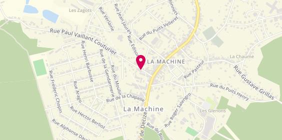 Plan de NERVE-LACAMBRE Magali, 1 Bis Rue Paul Vaillant Couturier, 58260 La Machine