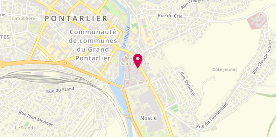 Plan de PERRIER Dominique, 2 Faubourg Saint Etienne, 25304 Pontarlier