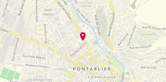 Plan de PRAT Francis, 1 Rue du Moulin Parnet, 25300 Pontarlier