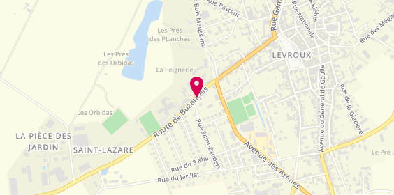 Plan de PEREZ Loïc, Route de Buzancais, 36110 Levroux
