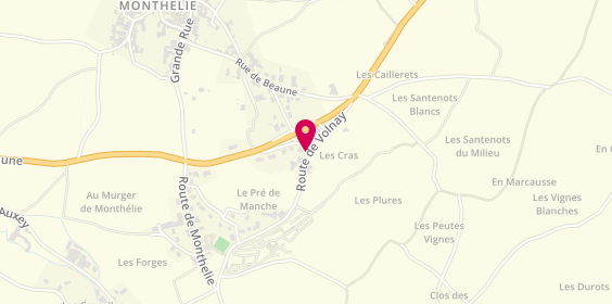 Plan de Adeline Villier Kinesitherapeute, 7 Ter Route de Volnay, 21190 Meursault