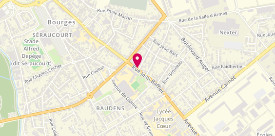 Plan de HUGUET Sébastien, 89 Rue Jean Baffier, 18000 Bourges